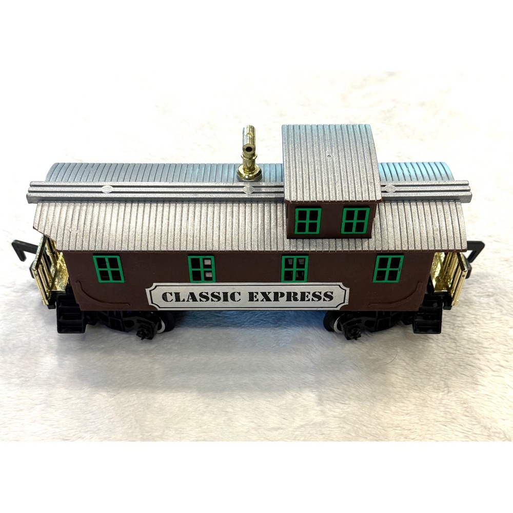 Toy State Classic Express Caboose Train Car‎ Vintage 1992 Brown Green 8.5in